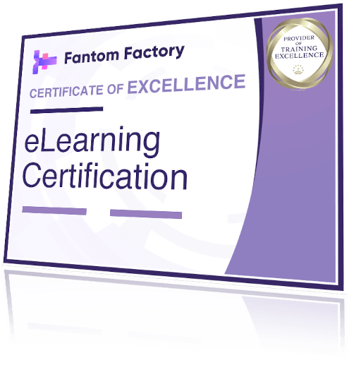 Fantom Factory Certificate of Excellence