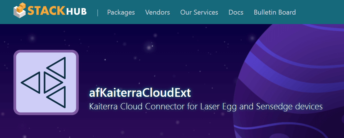 kaiterra cloud page on stackhub